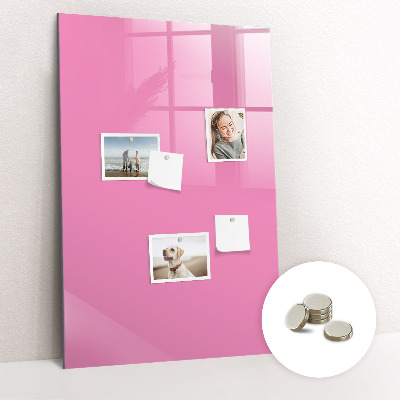 Glas magnet tavle Pink farve