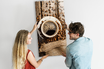 Magnet opslagstavle glas kop kaffe