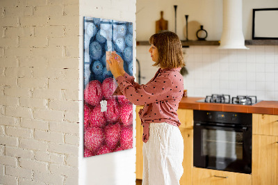 Opslagstavle magnet Blåbær og hindbær