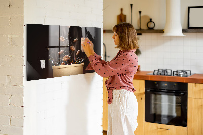 Magnetisk glastavle Varm kaffe