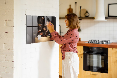 Magnetisk glastavle Varm kaffe