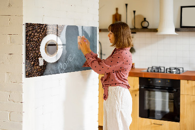 Magnet opslagstavle glas Kop kaffe