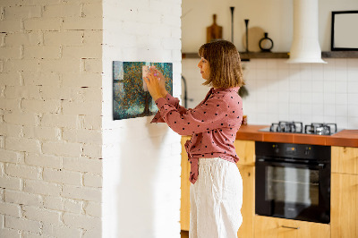 Glas magnet tavle Mosaik-træ