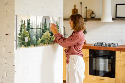 Magnetisk glastavle Landskab skov