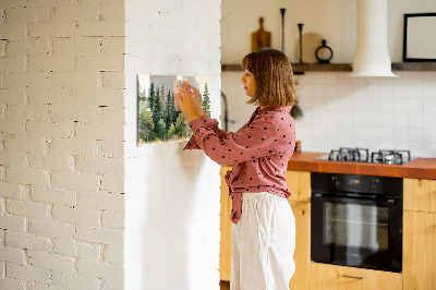 Magnetisk glastavle Landskab skov