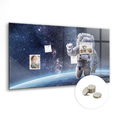 Glas magnet tavle Astronaut