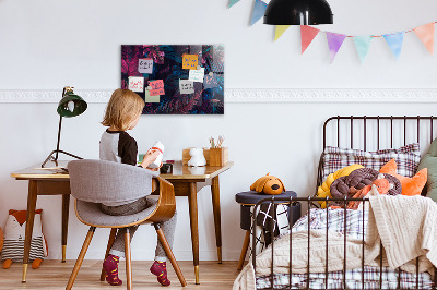 Opslagstavle med magnet Eksotiske blomster