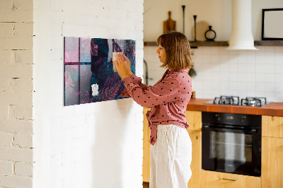 Opslagstavle med magnet Eksotiske blomster