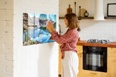 Glastavle magnet Bjerglandskab