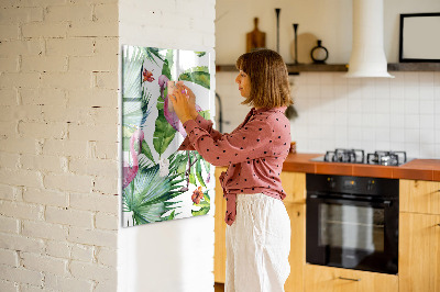 Magnet opslagstavle glas Naturlig flamingofugl