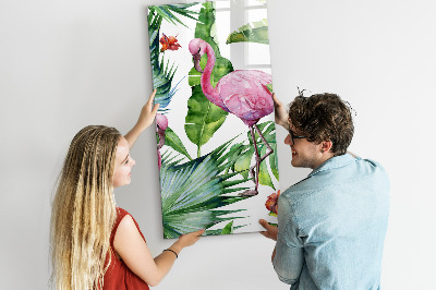 Magnet opslagstavle glas Naturlig flamingofugl