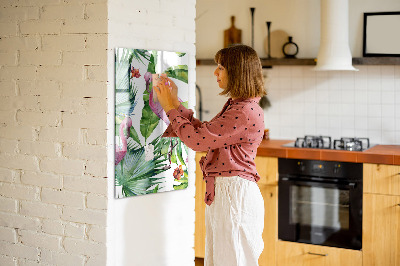 Magnet opslagstavle glas Naturlig flamingofugl