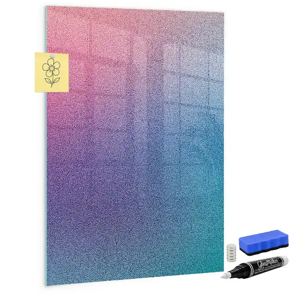 Magnetisk tavle med pen motiv med gradientabstraktion