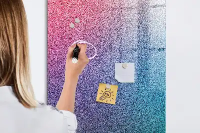 Magnetisk tavle med pen motiv med gradientabstraktion