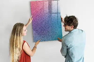 Magnetisk tavle med pen motiv med gradientabstraktion