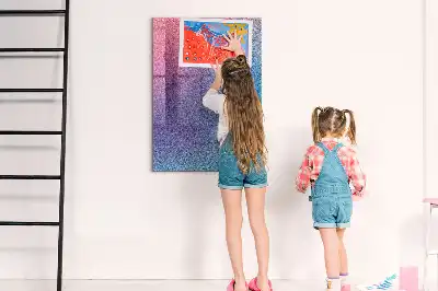 Magnetisk tavle med pen motiv med gradientabstraktion
