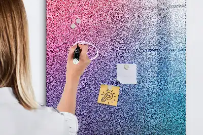 Magnetisk tavle med pen motiv med gradientabstraktion