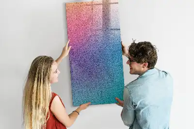 Magnetisk tavle med pen motiv med gradientabstraktion