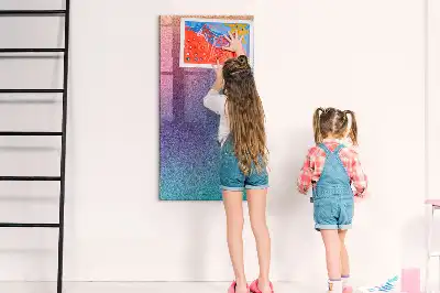Magnetisk tavle med pen motiv med gradientabstraktion