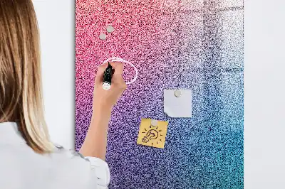 Magnetisk tavle med pen motiv med gradientabstraktion