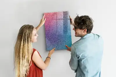 Magnetisk tavle med pen motiv med gradientabstraktion