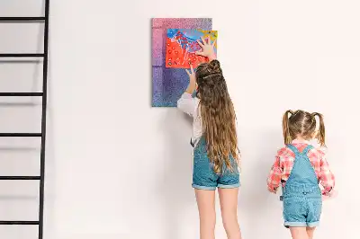 Magnetisk tavle med pen motiv med gradientabstraktion