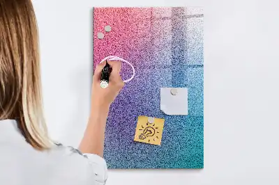 Magnetisk tavle med pen motiv med gradientabstraktion