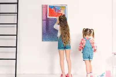 Magnetisk tavle med pen motiv med gradientabstraktion