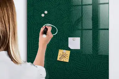 Magnetisk tegnetavle med lineært bladmønster