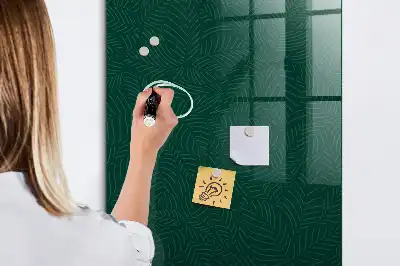 Magnetisk tegnetavle med lineært bladmønster