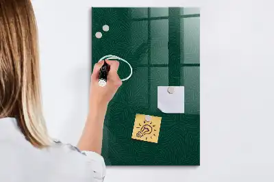 Magnetisk tegnetavle med lineært bladmønster