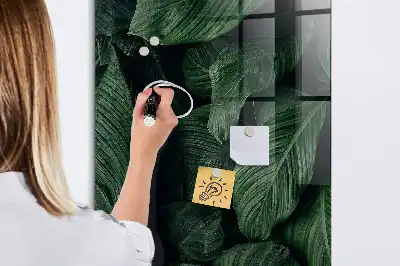 Magnetisk tegnetavle med motiv af jungle og blade