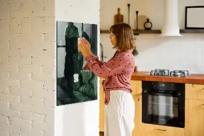 Magnetisk tegnetavle med motiv af jungle og blade
