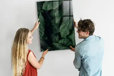 Magnetisk tegnetavle med motiv af jungle og blade