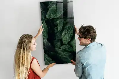 Magnetisk tegnetavle med motiv af jungle og blade