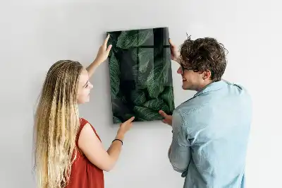 Magnetisk tegnetavle med motiv af jungle og blade