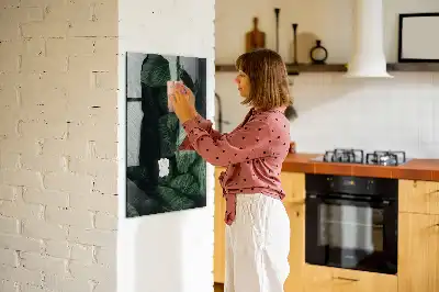 Magnetisk tegnetavle med motiv af jungle og blade