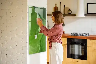 Magnetisk tegnetavle med bølgeabstraktionmotiv