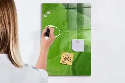 Magnetisk tegnetavle med bølgeabstraktionmotiv