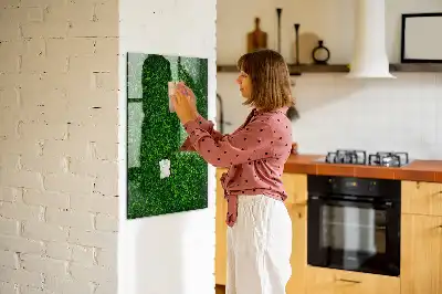 Magnetisk tavle med pen hæk af blade