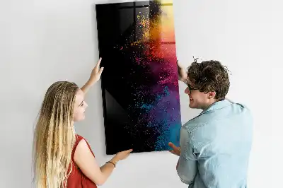 Magnetisk tegnetavle i farverig udgave