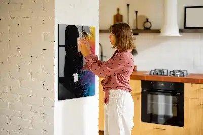 Magnetisk tegnetavle i farverig udgave