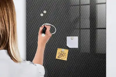 Magnetisk tavle med pen i mørkt mønster