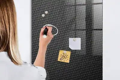 Magnetisk tavle med pen i mørkt mønster