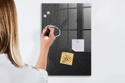 Magnetisk tavle med pen i mørkt mønster