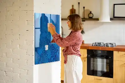Magnetisk tegnetavle med fuglefjer-motiv