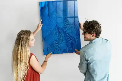 Magnetisk tegnetavle med fuglefjer-motiv