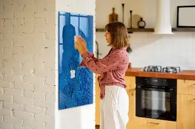 Magnetisk tegnetavle med fuglefjer-motiv