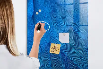 Magnetisk tegnetavle med fuglefjer-motiv