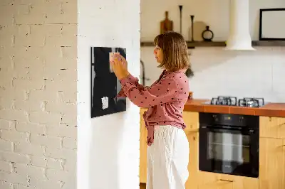 Magnetisk tegnetavle i ensfarvet lærred